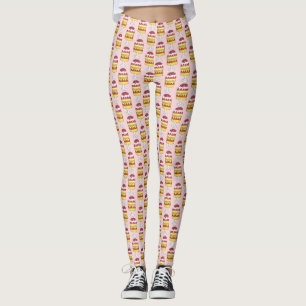 Engels Trifle Fruit Custard Dessert British Food Leggings