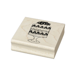 Engels Trifle Fruit Custard Dessert British Food Rubberstempel