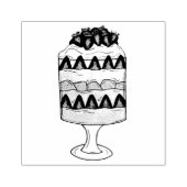 Engels Trifle Fruit Custard Dessert British Food Rubberstempel (Afrduk)