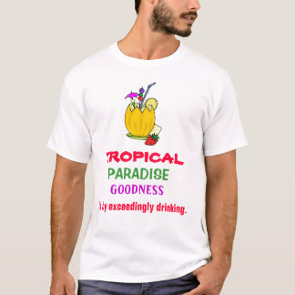 ENGELS: tropisch paradijs = boozing! T-shirt