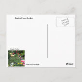 Engels Tuin Briefkaart (Achterkant)