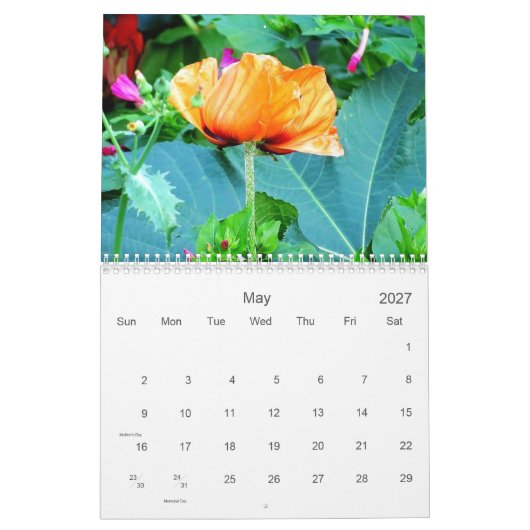 Engels Tuin Florals 2024 Kalender (Mei 2027)