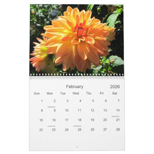 Engels Tuin Florals 2024 Kalender (Feb 2026)