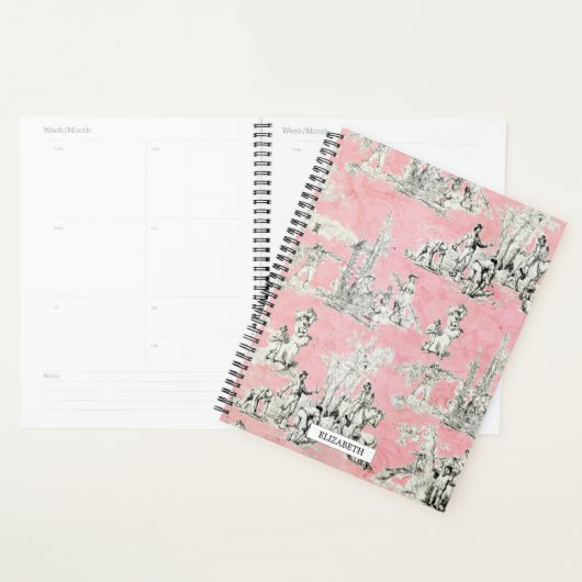  Engels Tuin Roze & Zwart Tegelplanner Planner (Display)