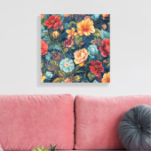 Engels Tuinboeket – Botanische Wall Art Print (Insitu (Woonkamer))