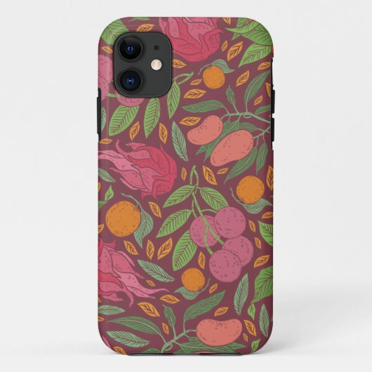  Engels tuinpatroon Case-Mate iPhone Case (Achterkant)