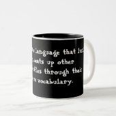 Engels Tweekleurige Koffiemok (Voorkant rechts)