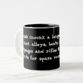 Engels Tweekleurige Koffiemok (Voorkant links)