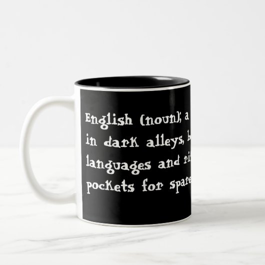 Engels Tweekleurige Koffiemok (Links)