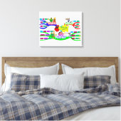 Engels via Mind Maps Canvas Afdruk (Insitu (Slaapkamer))