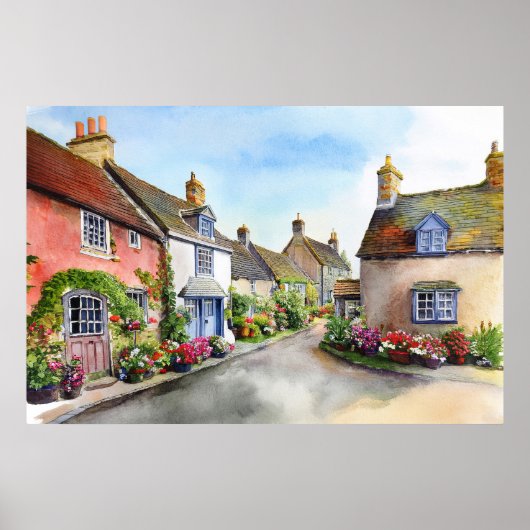 Engels Village Poster (Voorkant)