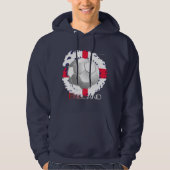 Engels Voetbal Dragon Mannen Hoodie (Voorkant)