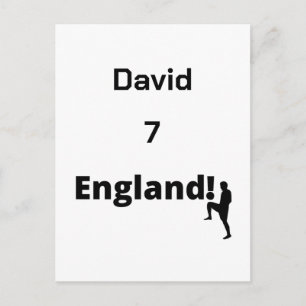 Engels Voetbal Speler aanpasbaar Briefkaart