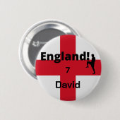 Engels Voetbal Speler aanpasbaar Ronde Button 5,7 Cm (Voorkant /achterkant)