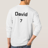 Engels Voetbal Speler aanpasbaar T-shirt (Achterkant)
