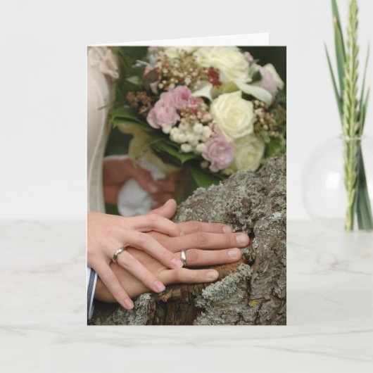 Engels Welsh, tweetalige trouwdag kaart (Voorkant)