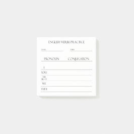 Engels | Werkwoorden Vervoeging Praktijk Post-it® Notes