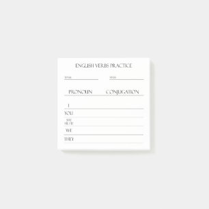 Engels Werkwoorden Vervoeging Praktijk Post-it® Notes