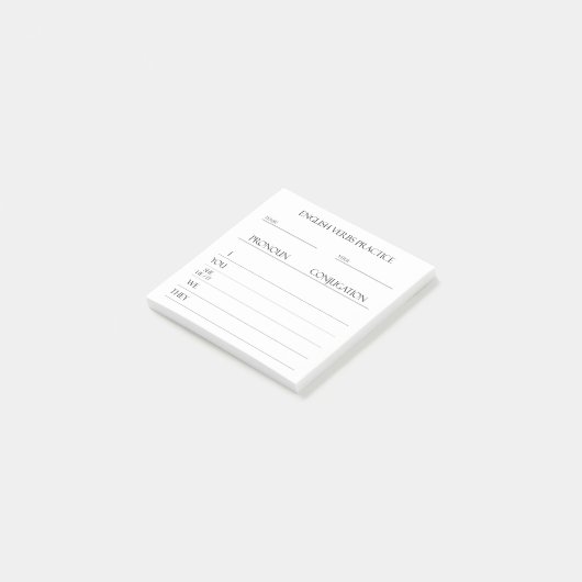 Engels | Werkwoorden Vervoeging Praktijk Post-it® Notes (Schuin)