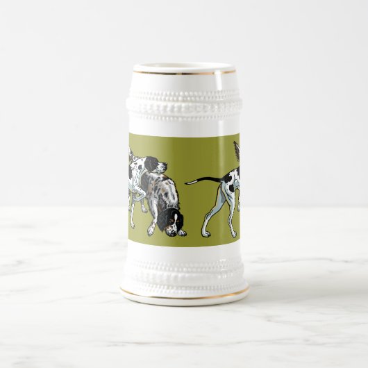 engels wijzer en setter bierpul (Center)