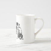 engels wijzer en setter porselein kop (Rechts)