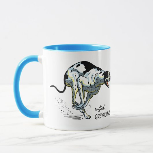 engels windhond mok (Links)