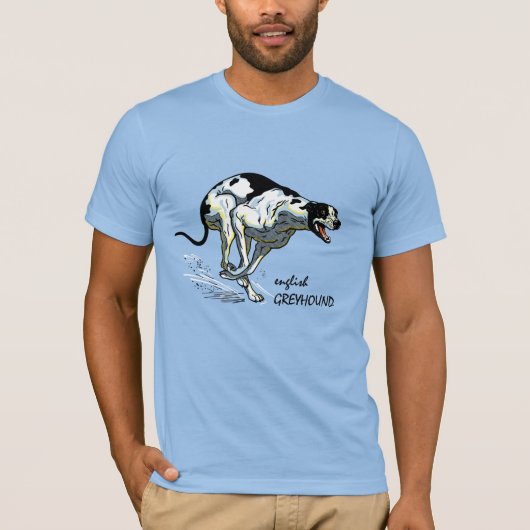 engels windhond t-shirt (Voorkant)