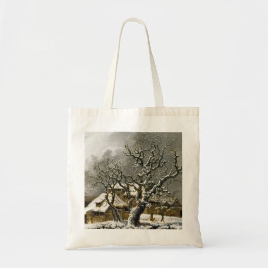  Engels Winterlandschap print Tote Bag (Voorkant)