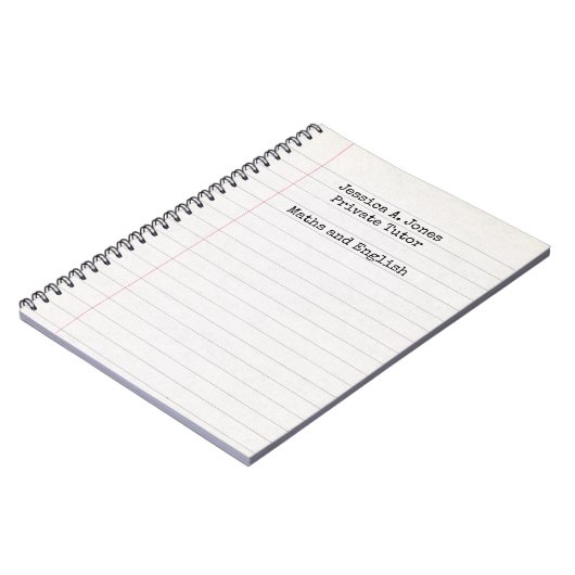 Engels/Wiskunde-taal Notitieboek (Linkerzijde)