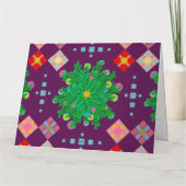 Engels zicht op canvas strepen diep paars kaart (Achterkant)