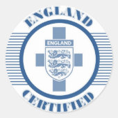 ENGELSBLAUW RONDE STICKER (Voorkant)