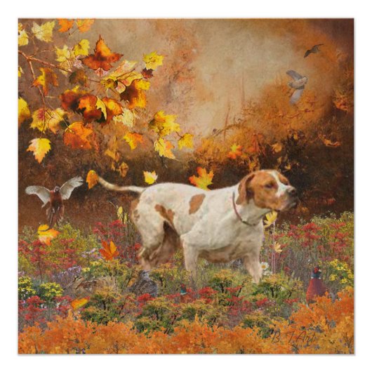 Engelse aanwijzer, Autumn Tapestry Perfect Poster (Voorkant)