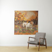 Engelse aanwijzer, herfst wandkleed (In situ)