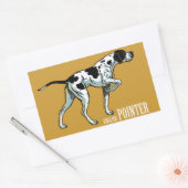 engelse aanwijzer rechthoekige sticker (Envelop)