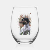 Engelse aanwijzer wijnglas zonder voet (Achterkant)