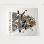 Engelse aanwijzerstaaf wandkleed (Voorkant (horizontaal))