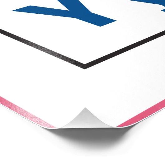 Engelse alfabetnummers voor kinderen foto afdruk (Hoek)