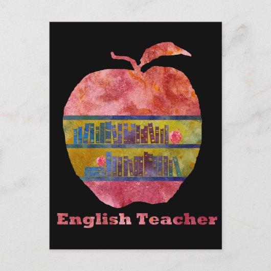Engelse appel briefkaart (Voorkant)