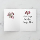 Engelse appelbloesem Moederdag Feestdagen Kaart (Binnen)