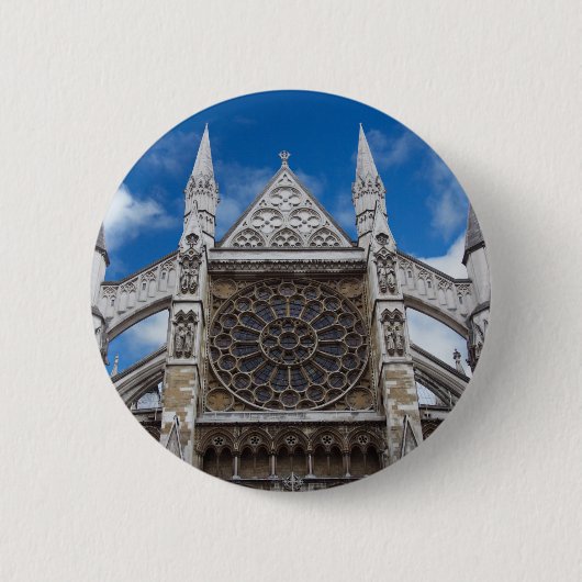 Engelse architectuur ronde button 5,7 cm (Voorkant)