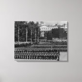Engelse bewakers marcheren traag Canvas Afdruk (Voorkant)