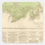 Engelse bezittingen vierkante sticker (Voorkant)