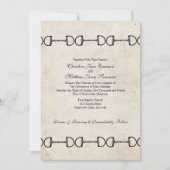  Engelse Bit Equestrian Wedding Invitations Kaart (Voorkant)