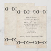  Engelse Bit Equestrian Wedding Invitations Kaart (Voorkant / Achterkant)