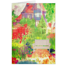 Engelse blanco kaart voor thuis en in de tuin