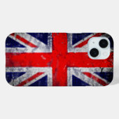 Engelse blauwe en rode vlag Case-Mate iPhone case (Achterkant (horizontaal))