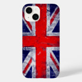 Engelse blauwe en rode vlag Case-Mate iPhone case (Achterkant)