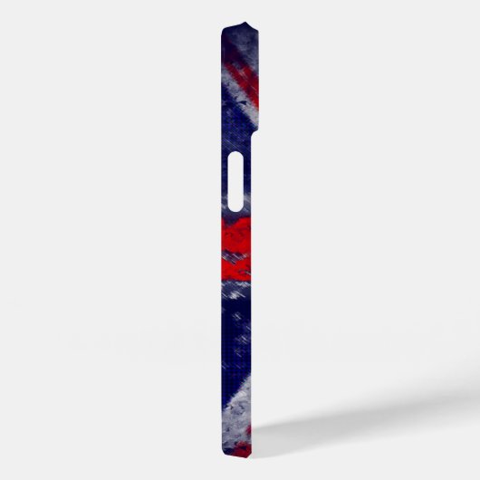 Engelse blauwe en rode vlag Case-Mate iPhone case (Achterkant / Rechts)