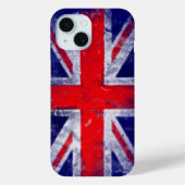 Engelse blauwe en rode vlag Case-Mate iPhone case (Achterkant)
