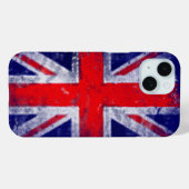 Engelse blauwe en rode vlag Case-Mate iPhone case (Achterkant (horizontaal))
